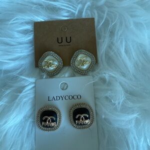 NWT CC Gold and Black Earrings bundle